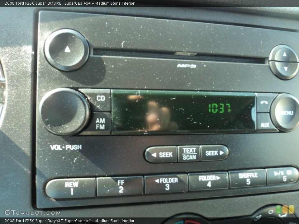 Medium Stone Interior Audio System for the 2008 Ford F250 Super Duty XLT SuperCab 4x4 #85235738