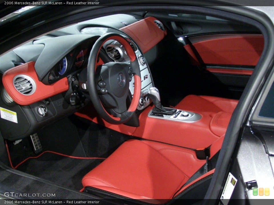 Red Leather Interior Dashboard for the 2006 Mercedes-Benz SLR McLaren #85238