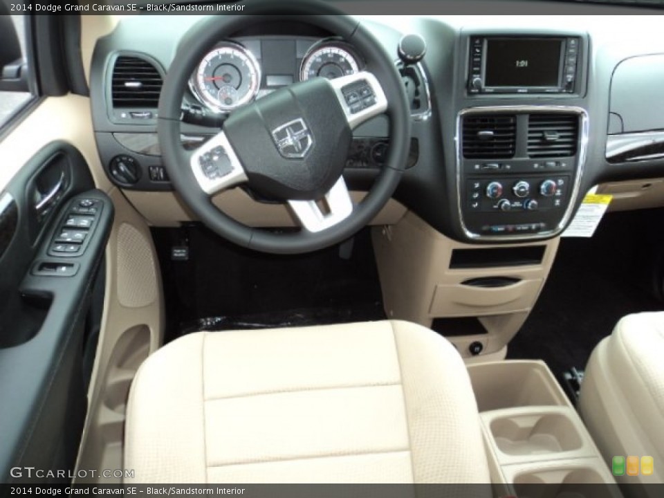 Black/Sandstorm Interior Dashboard for the 2014 Dodge Grand Caravan SE #85238178