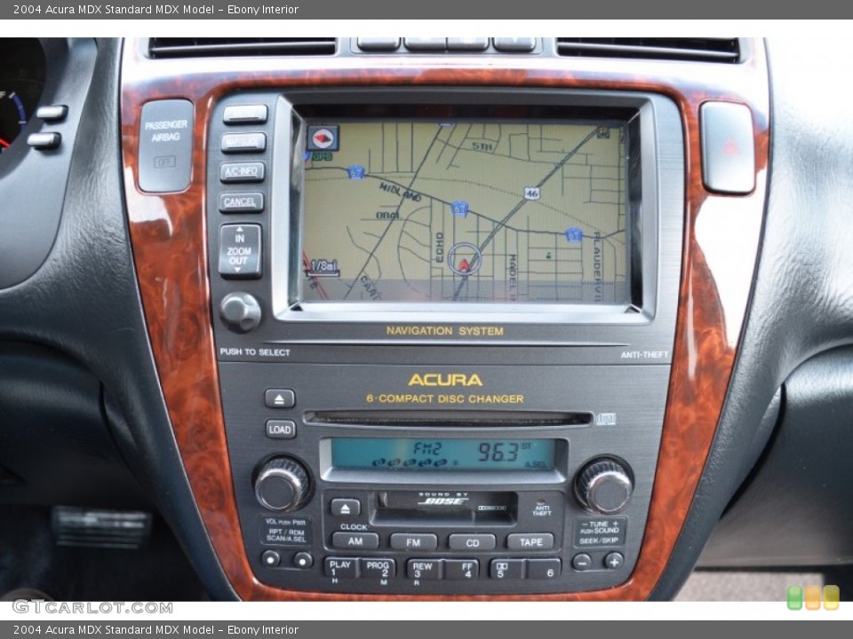 Ebony Interior Navigation for the 2004 Acura MDX  #85238666