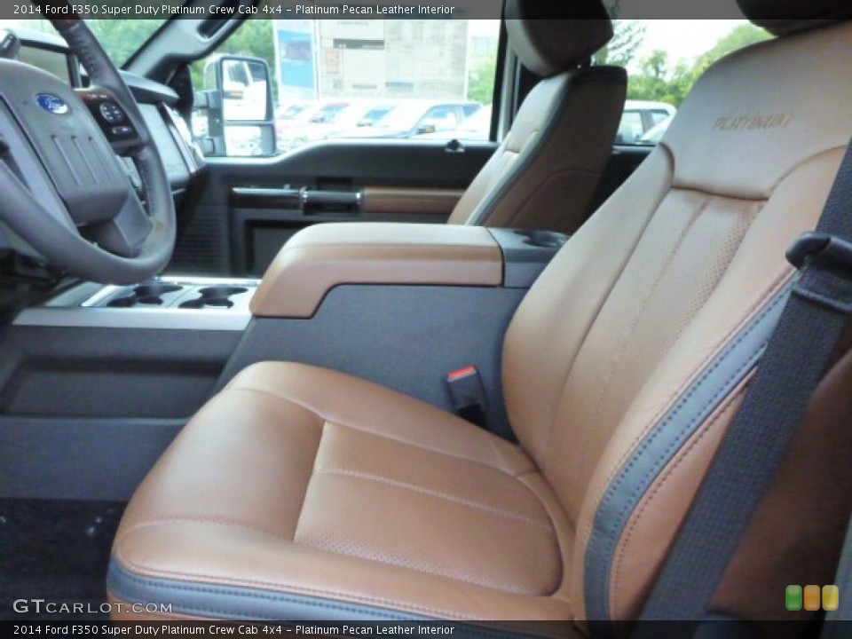 Platinum Pecan Leather Interior Photo for the 2014 Ford F350 Super Duty Platinum Crew Cab 4x4 #85240187