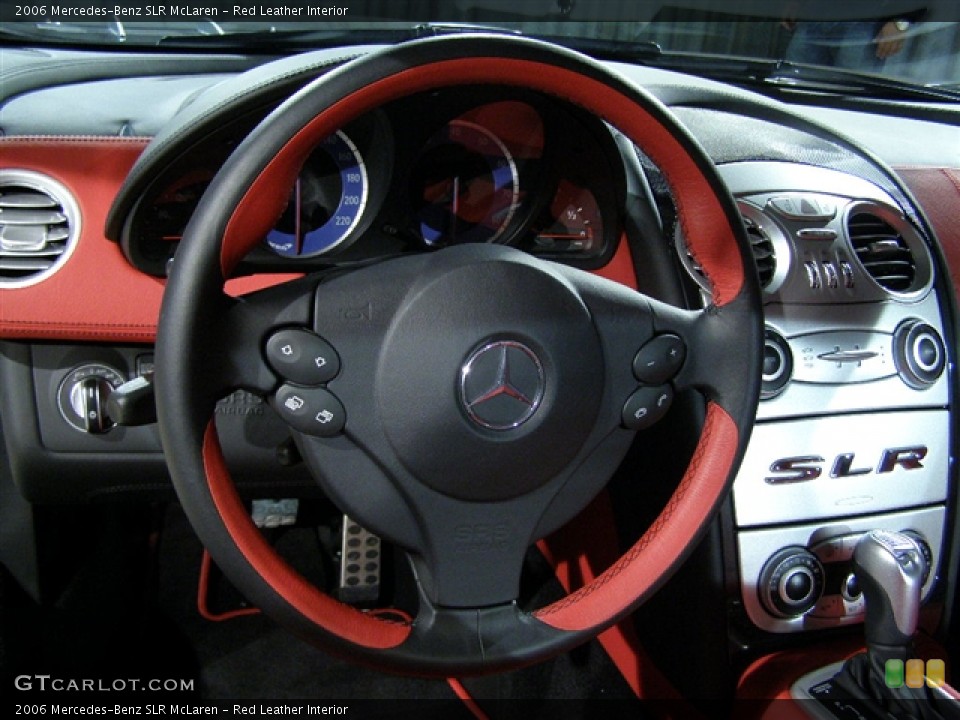 Red Leather Interior Steering Wheel for the 2006 Mercedes-Benz SLR McLaren #85244