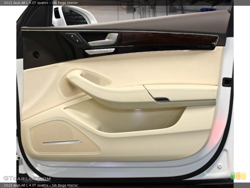 Silk Beige Interior Door Panel for the 2013 Audi A8 L 4.0T quattro #85247705