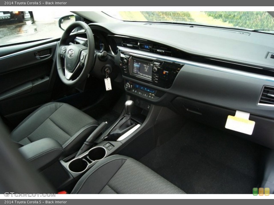 Black Interior Dashboard for the 2014 Toyota Corolla S #85247759