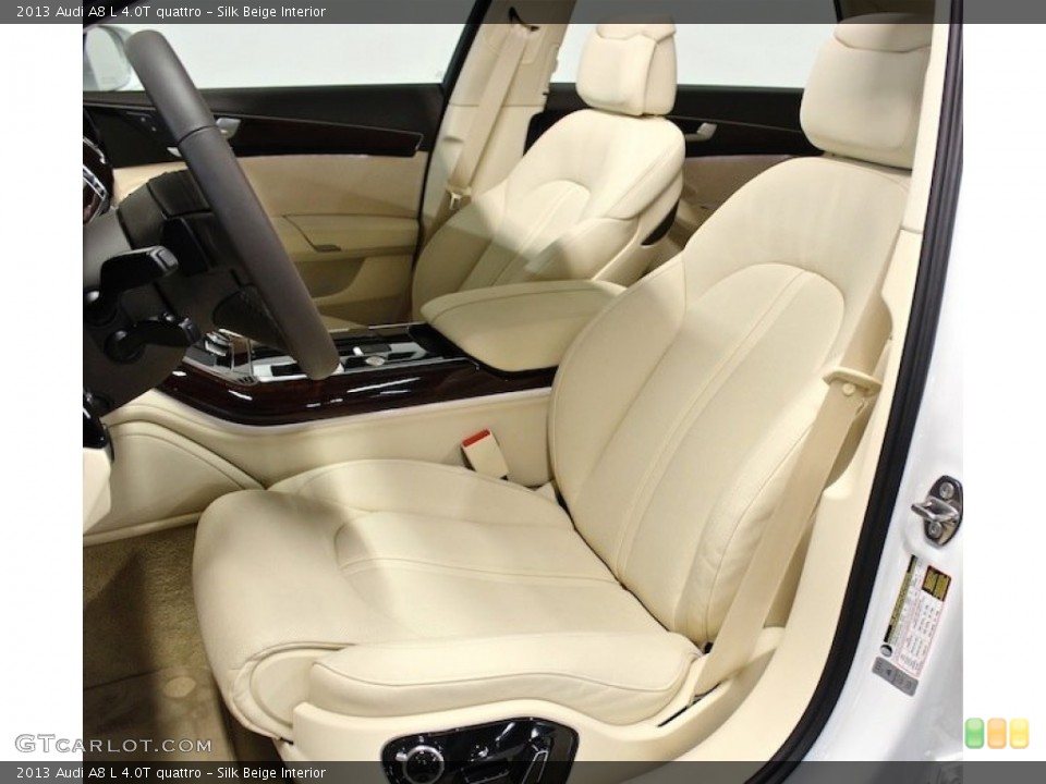 Silk Beige Interior Front Seat for the 2013 Audi A8 L 4.0T quattro #85247783