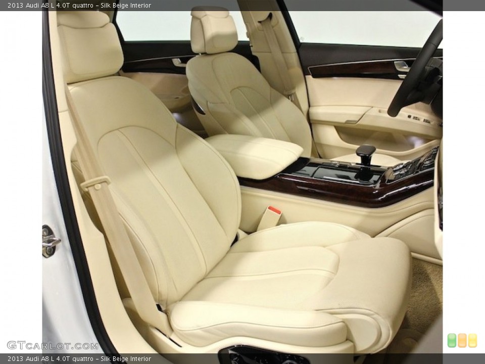 Silk Beige Interior Front Seat for the 2013 Audi A8 L 4.0T quattro #85247801