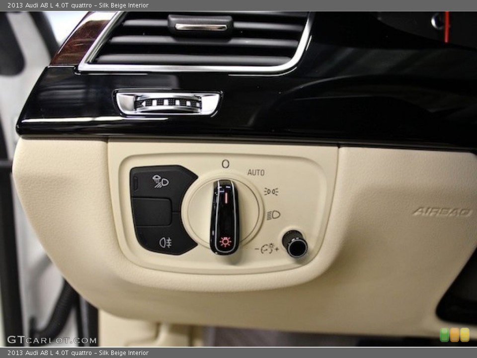 Silk Beige Interior Controls for the 2013 Audi A8 L 4.0T quattro #85247822