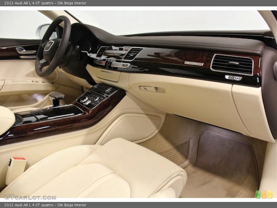 Silk Beige Interior Dashboard for the 2013 Audi A8 L 4.0T quattro #85247852