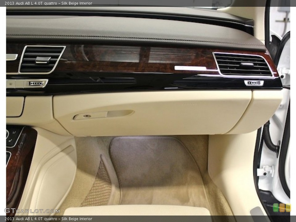 Silk Beige Interior Dashboard for the 2013 Audi A8 L 4.0T quattro #85247927