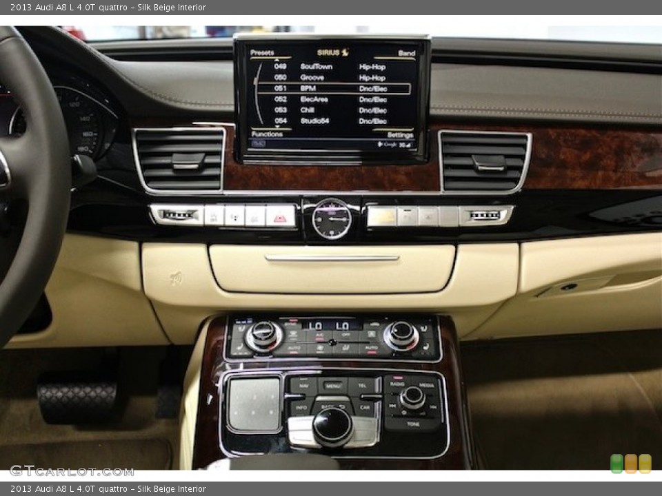 Silk Beige Interior Controls for the 2013 Audi A8 L 4.0T quattro #85247957