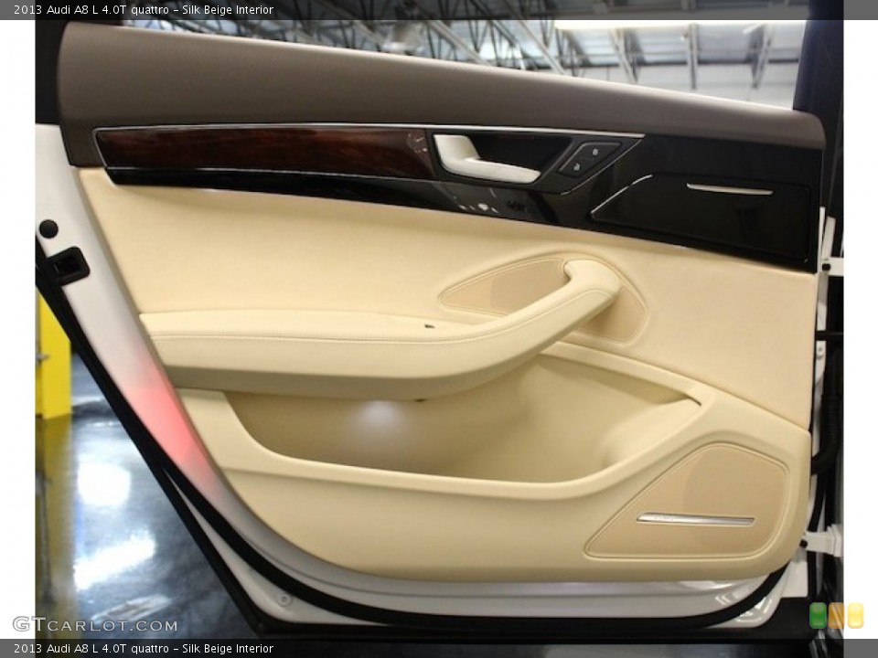 Silk Beige Interior Door Panel for the 2013 Audi A8 L 4.0T quattro #85248026
