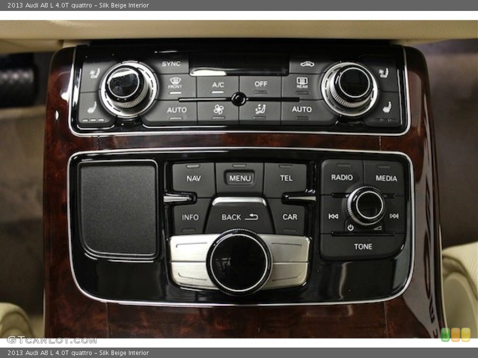 Silk Beige Interior Controls for the 2013 Audi A8 L 4.0T quattro #85248116