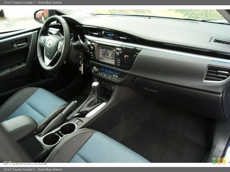 Steel Blue Interior Dashboard for the 2014 Toyota Corolla S #85248203