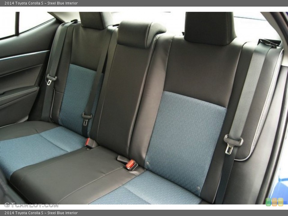 Steel Blue Interior Rear Seat for the 2014 Toyota Corolla S #85248236