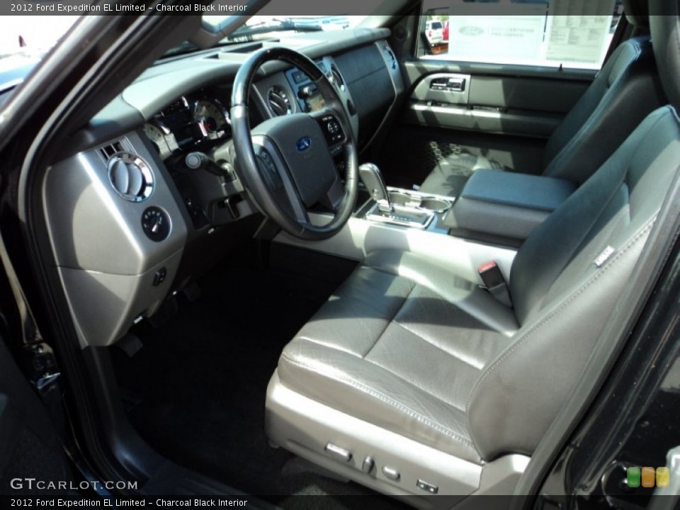 Charcoal Black Interior Photo for the 2012 Ford Expedition EL Limited #85249304