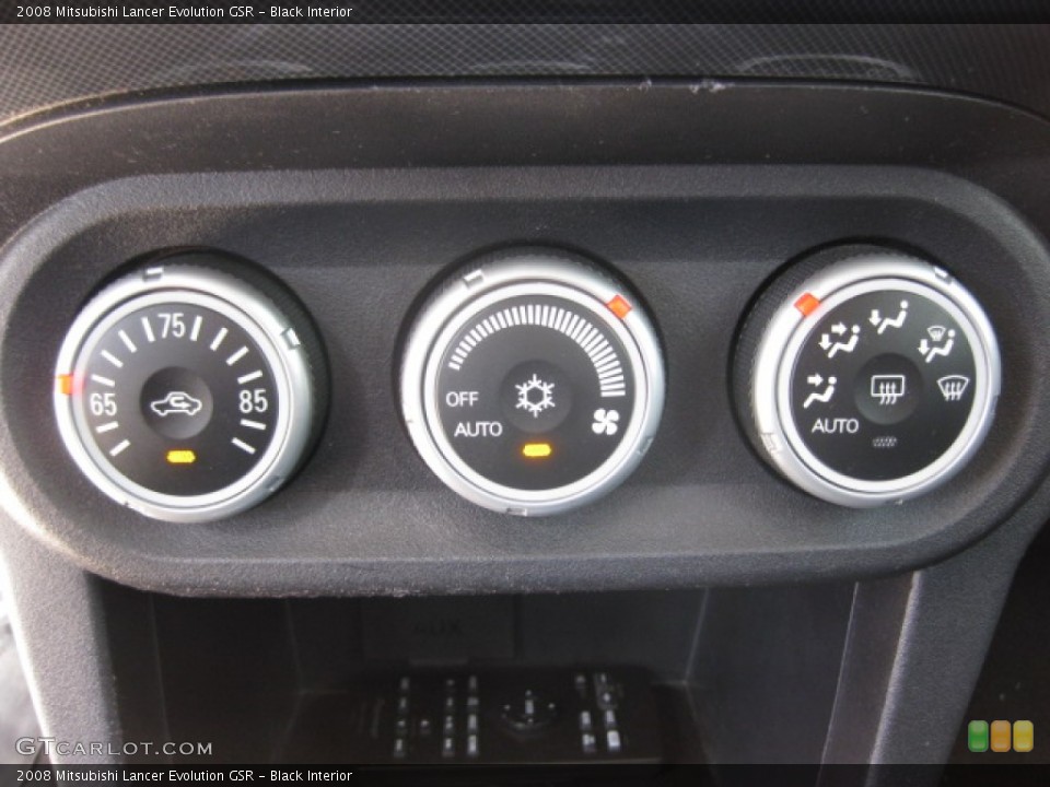 Black Interior Controls for the 2008 Mitsubishi Lancer Evolution GSR #85251371