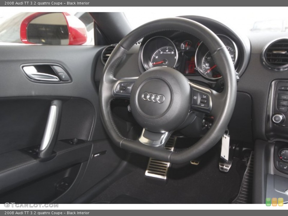 Black Interior Steering Wheel for the 2008 Audi TT 3.2 quattro Coupe #85251731