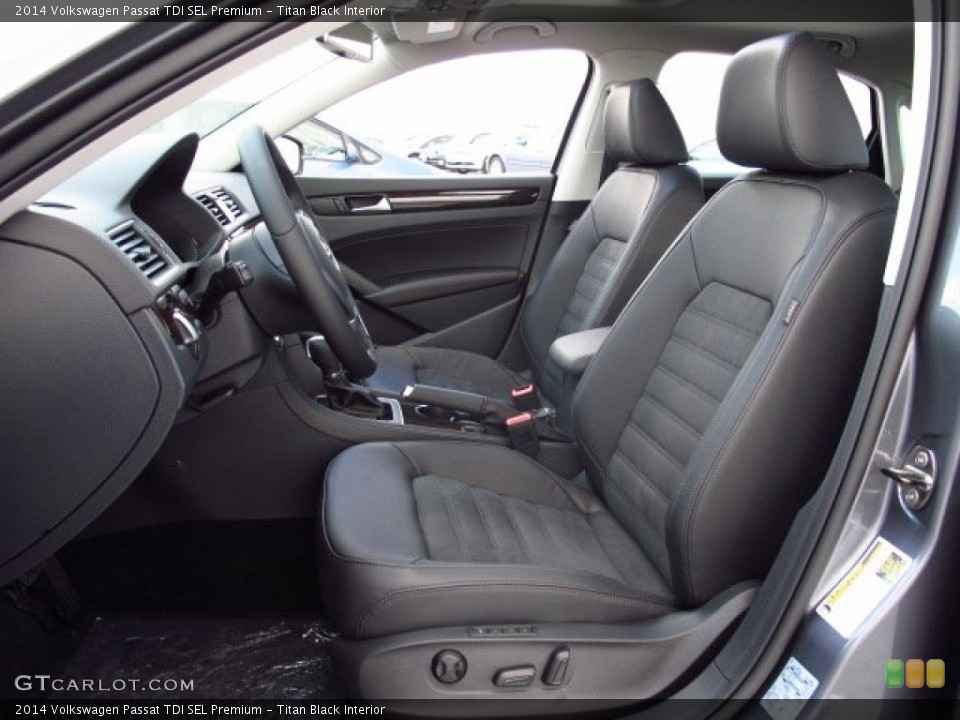Titan Black Interior Photo for the 2014 Volkswagen Passat TDI SEL Premium #85255011