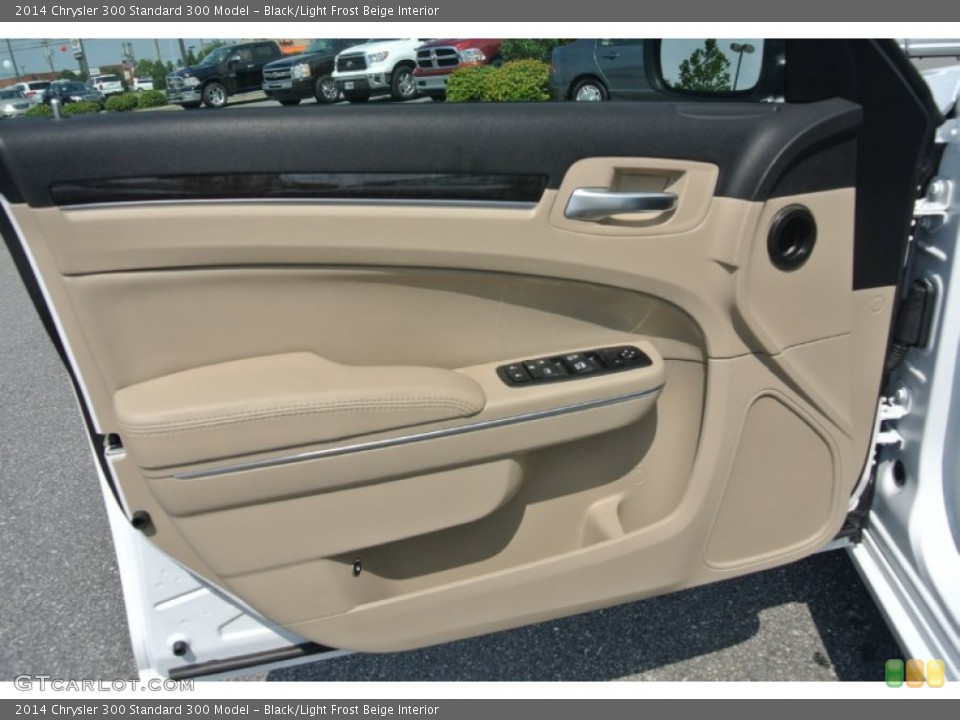 Black/Light Frost Beige Interior Door Panel for the 2014 Chrysler 300  #85255425