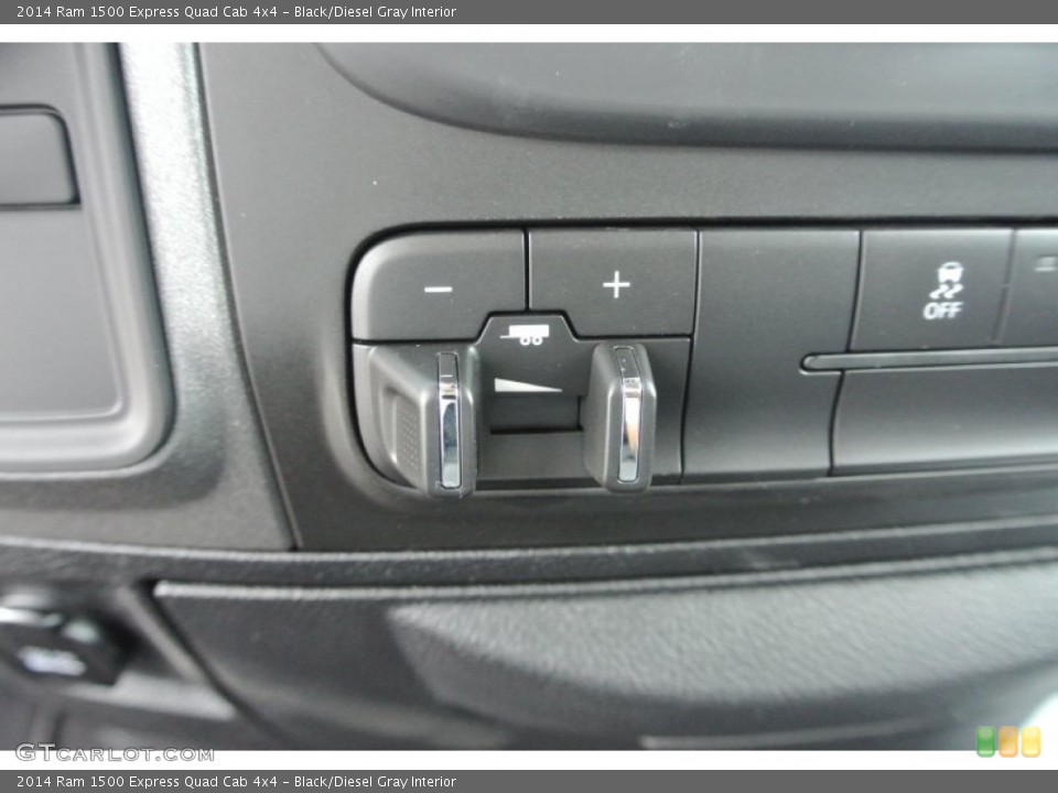 Black/Diesel Gray Interior Controls for the 2014 Ram 1500 Express Quad Cab 4x4 #85255914