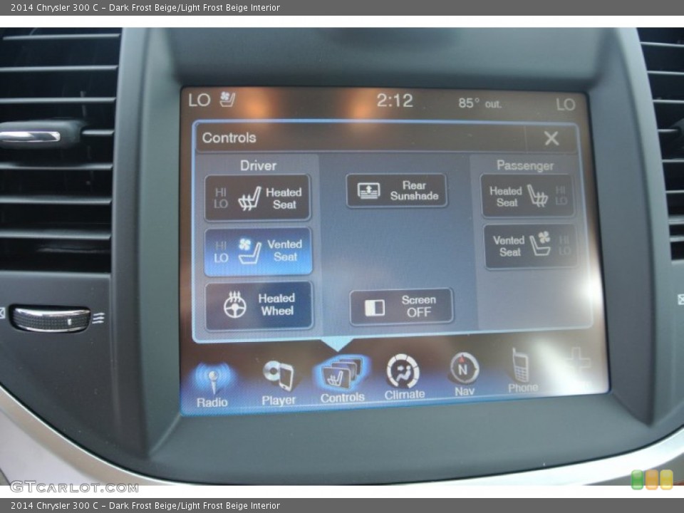 Dark Frost Beige/Light Frost Beige Interior Controls for the 2014 Chrysler 300 C #85256346
