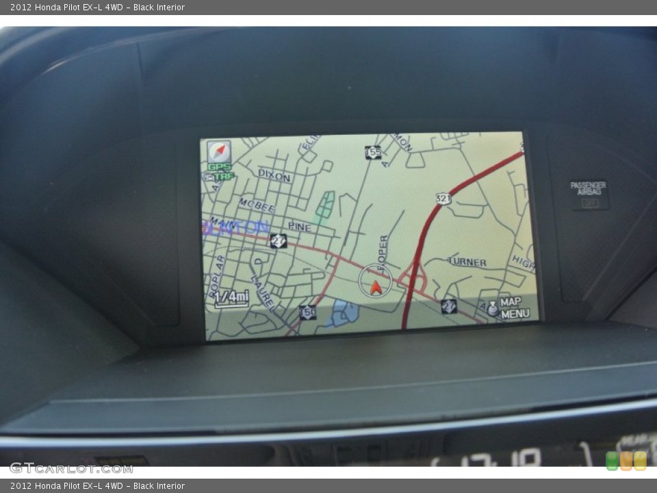 Black Interior Navigation for the 2012 Honda Pilot EX-L 4WD #85260369