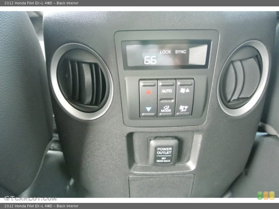 Black Interior Controls for the 2012 Honda Pilot EX-L 4WD #85260441