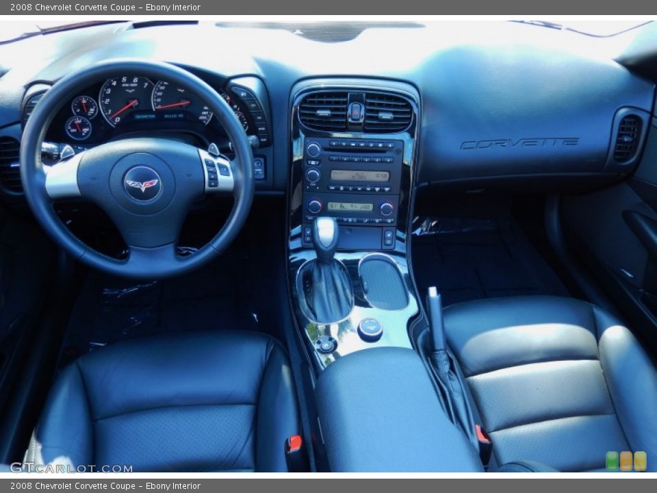 Ebony Interior Dashboard for the 2008 Chevrolet Corvette Coupe #85261122