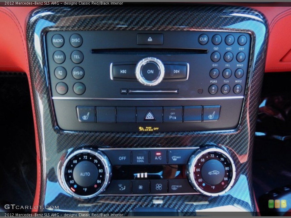 designo Classic Red/Black Interior Controls for the 2012 Mercedes-Benz SLS AMG #85263432