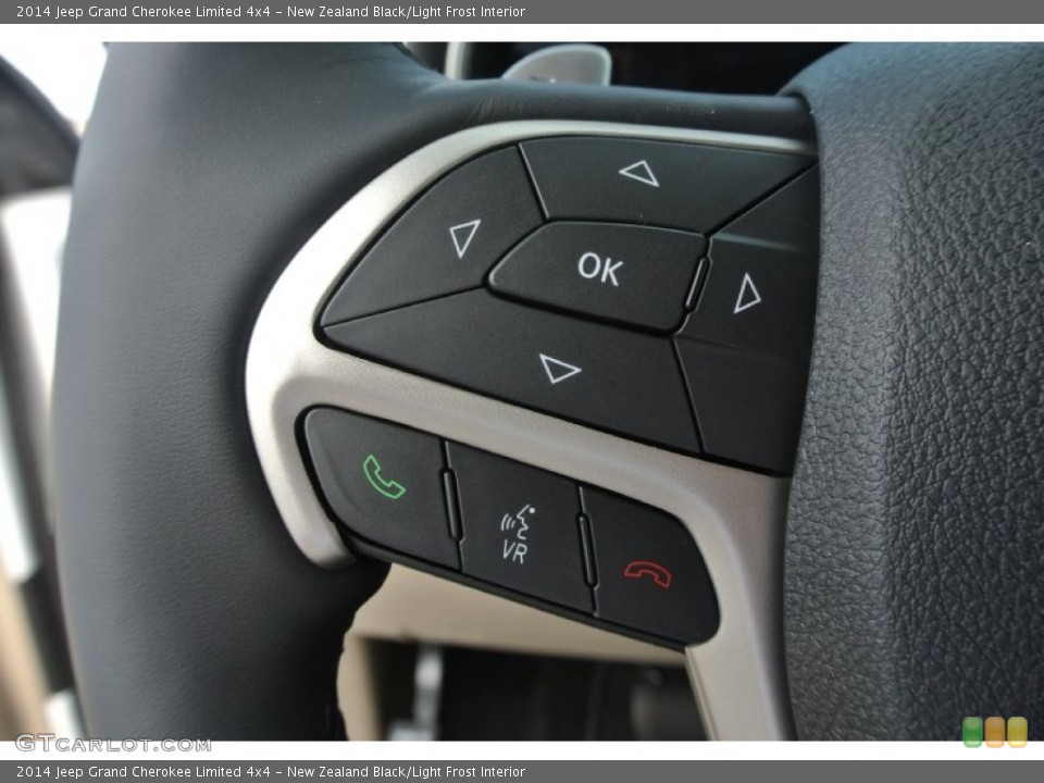 New Zealand Black/Light Frost Interior Controls for the 2014 Jeep Grand Cherokee Limited 4x4 #85266918