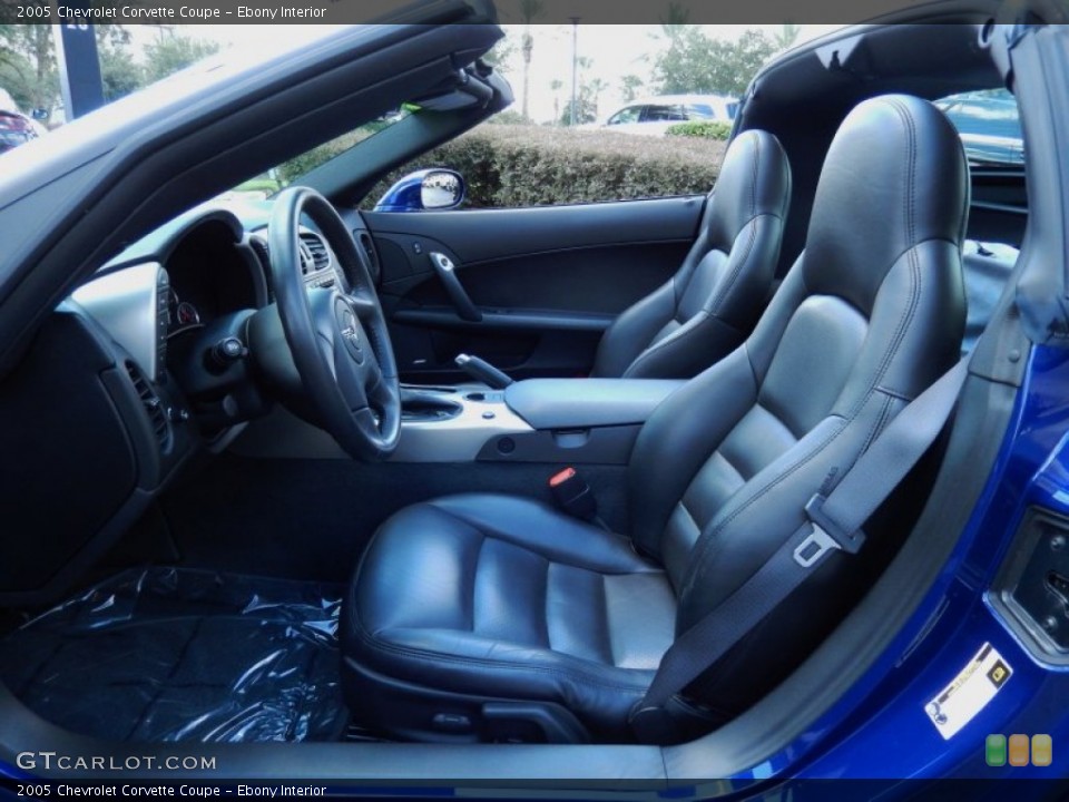 Ebony Interior Photo for the 2005 Chevrolet Corvette Coupe #85267068