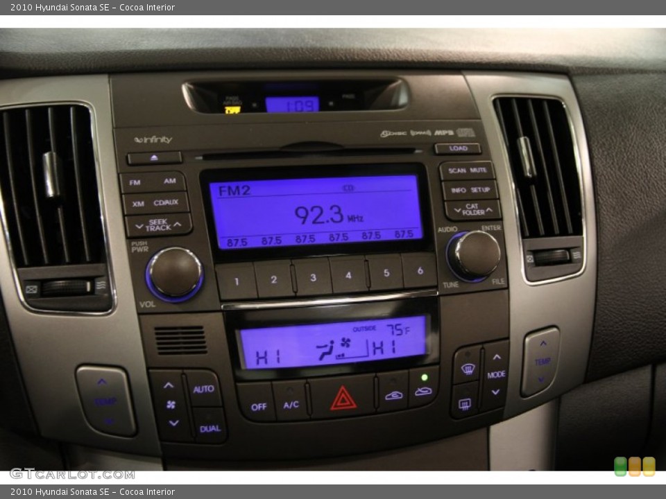 Cocoa Interior Controls for the 2010 Hyundai Sonata SE #85270187
