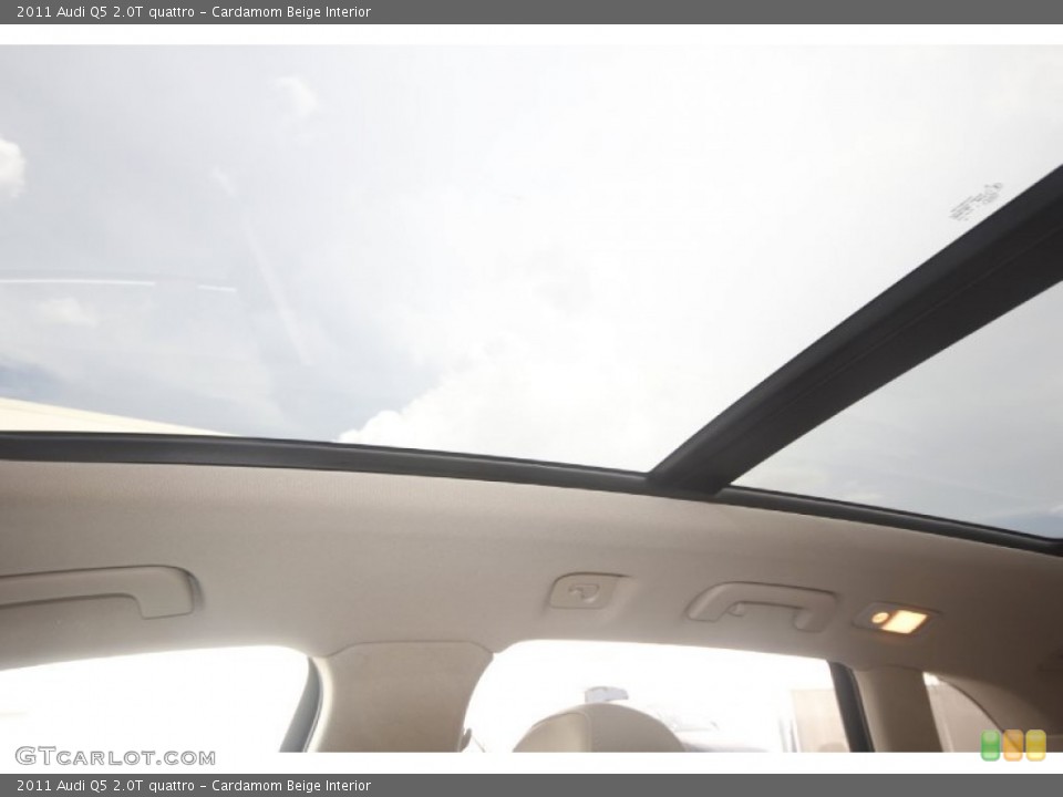 Cardamom Beige Interior Sunroof for the 2011 Audi Q5 2.0T quattro #85270406