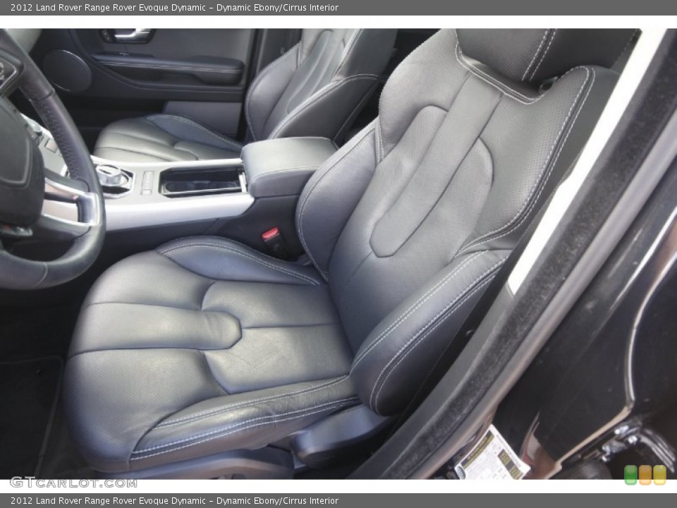 Dynamic Ebony/Cirrus Interior Front Seat for the 2012 Land Rover Range Rover Evoque Dynamic #85270727