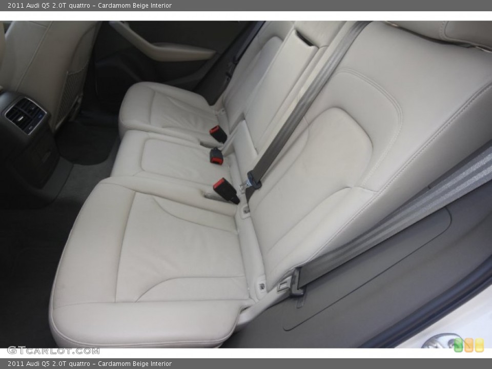 Cardamom Beige Interior Rear Seat for the 2011 Audi Q5 2.0T quattro #85270841