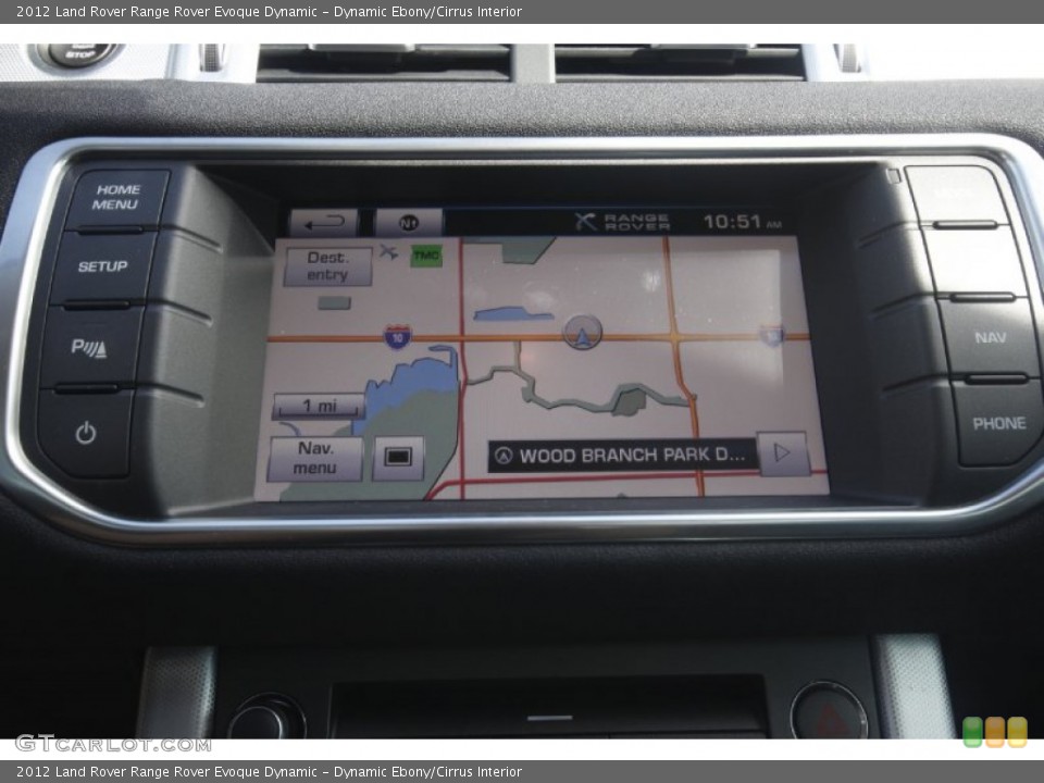 Dynamic Ebony/Cirrus Interior Navigation for the 2012 Land Rover Range Rover Evoque Dynamic #85270883