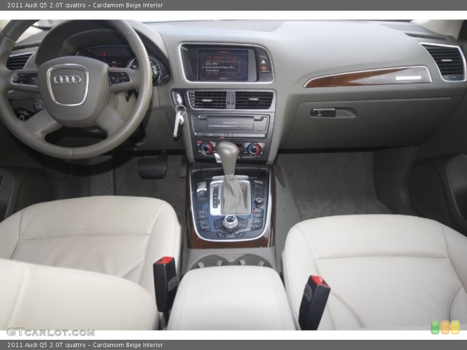 Cardamom Beige Interior Dashboard for the 2011 Audi Q5 2.0T quattro #85270901