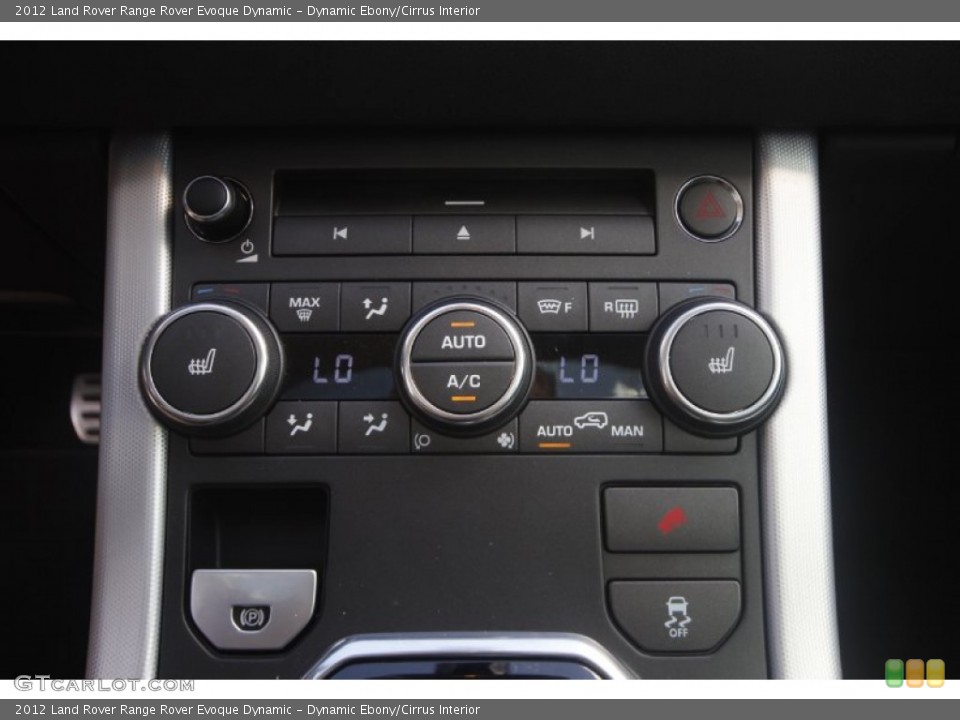 Dynamic Ebony/Cirrus Interior Controls for the 2012 Land Rover Range Rover Evoque Dynamic #85271022