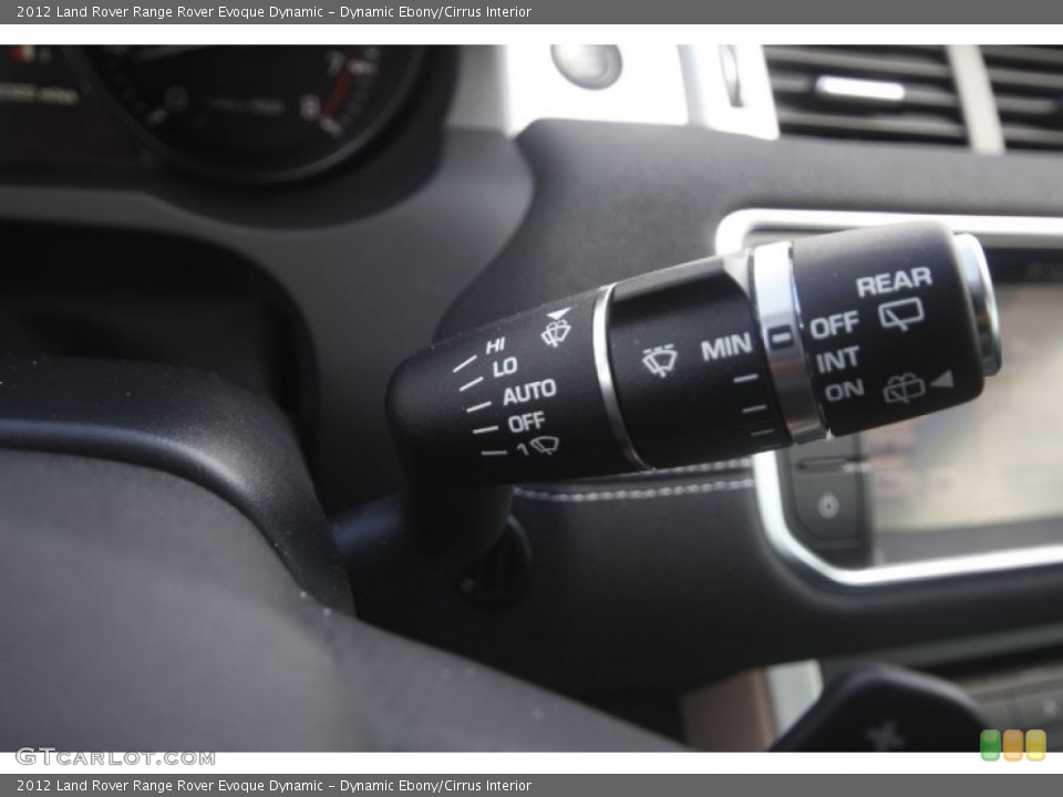 Dynamic Ebony/Cirrus Interior Controls for the 2012 Land Rover Range Rover Evoque Dynamic #85271156