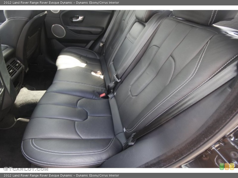 Dynamic Ebony/Cirrus Interior Rear Seat for the 2012 Land Rover Range Rover Evoque Dynamic #85271246