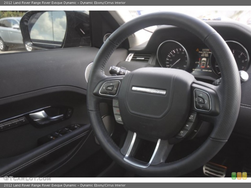 Dynamic Ebony/Cirrus Interior Steering Wheel for the 2012 Land Rover Range Rover Evoque Dynamic #85271291