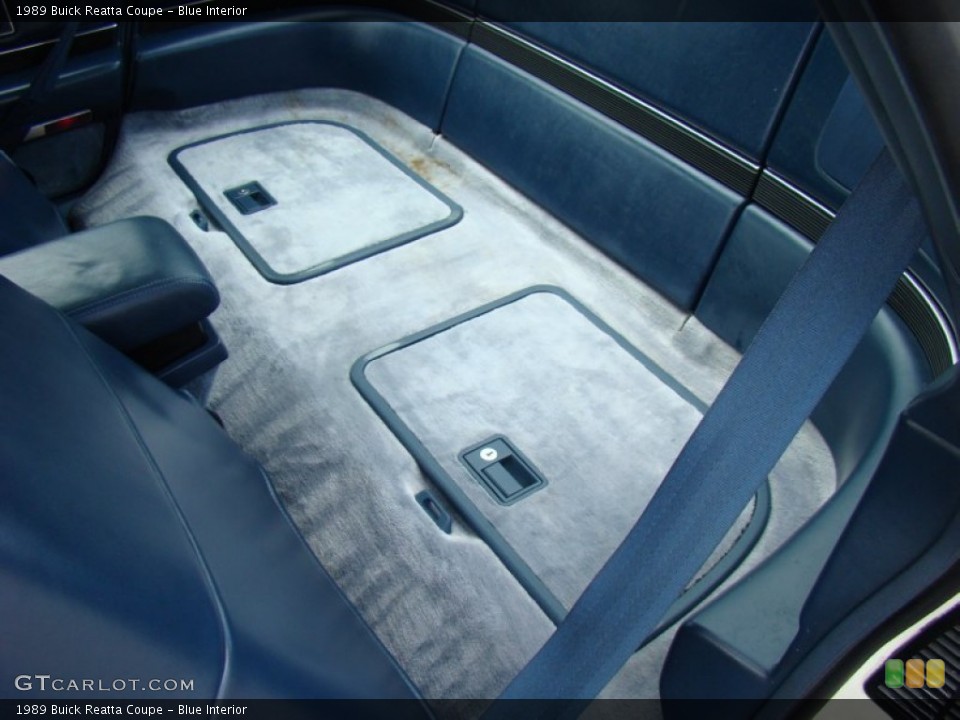 Blue Interior Rear Seat for the 1989 Buick Reatta Coupe #85276874