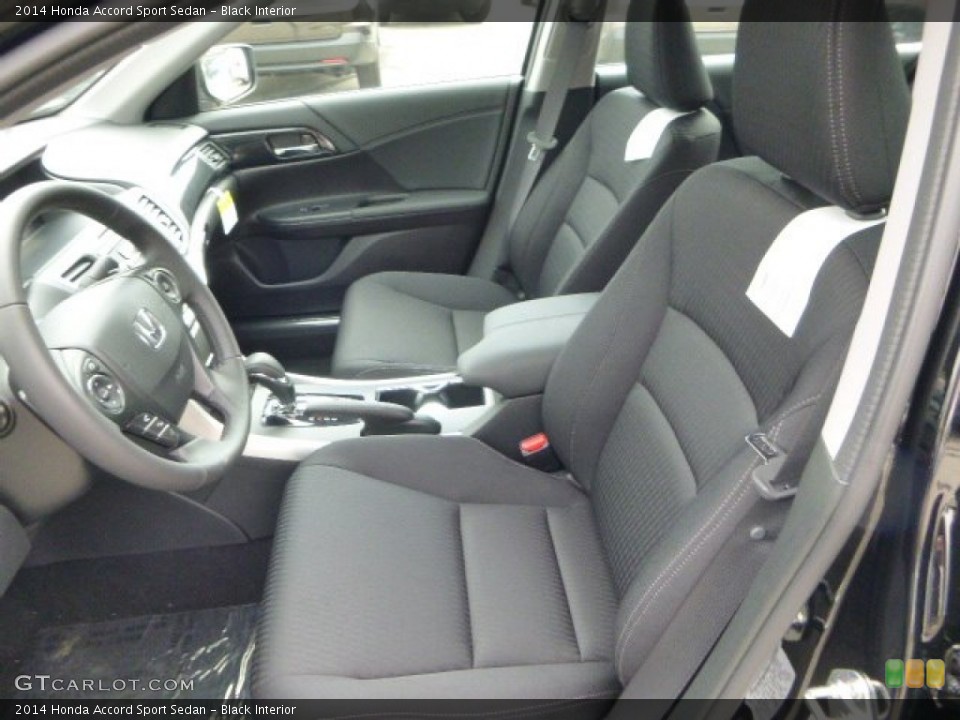 Black Interior Front Seat for the 2014 Honda Accord Sport Sedan #85276928