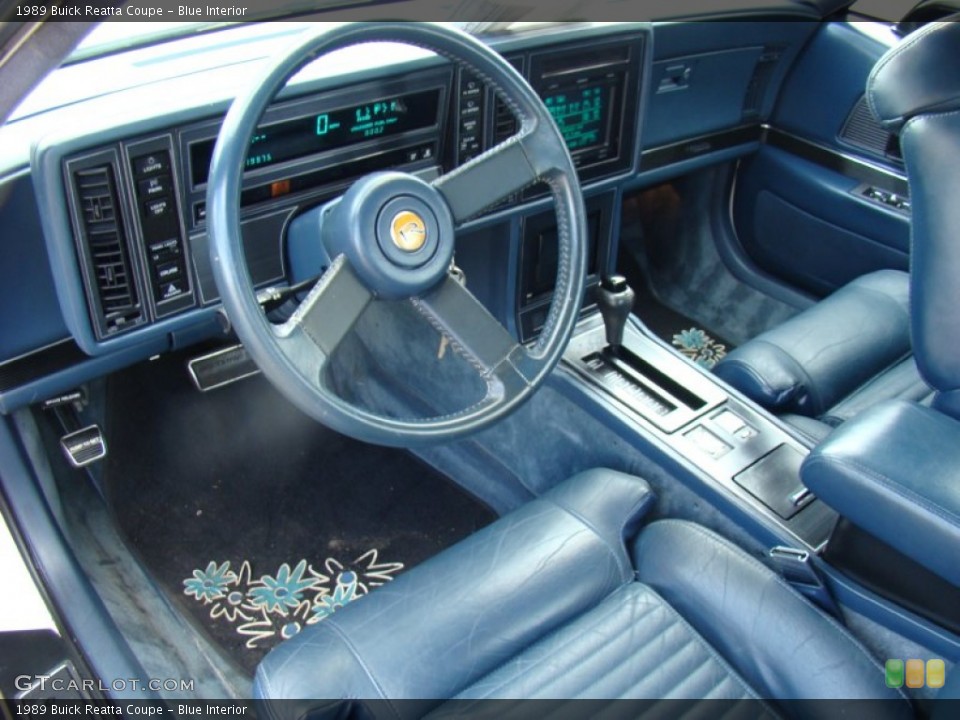 Blue Interior Prime Interior for the 1989 Buick Reatta Coupe #85276967