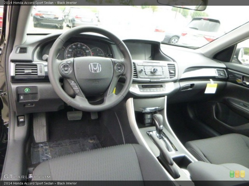 Black Interior Prime Interior for the 2014 Honda Accord Sport Sedan #85276976