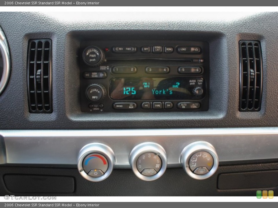 Ebony Interior Controls for the 2006 Chevrolet SSR  #85278881