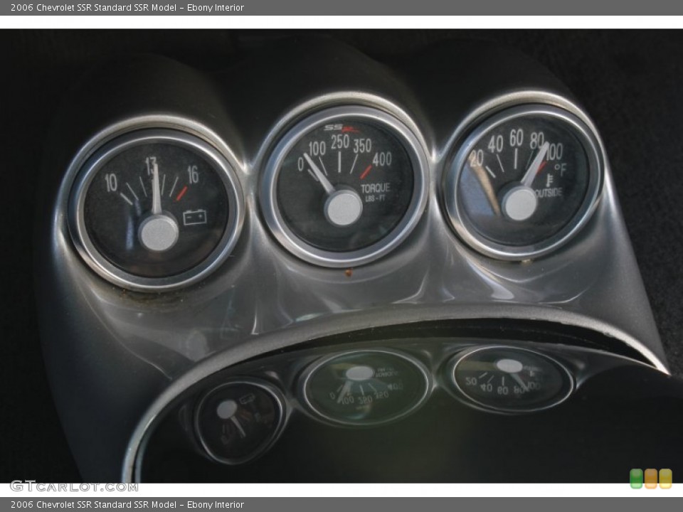 Ebony Interior Gauges for the 2006 Chevrolet SSR  #85278902