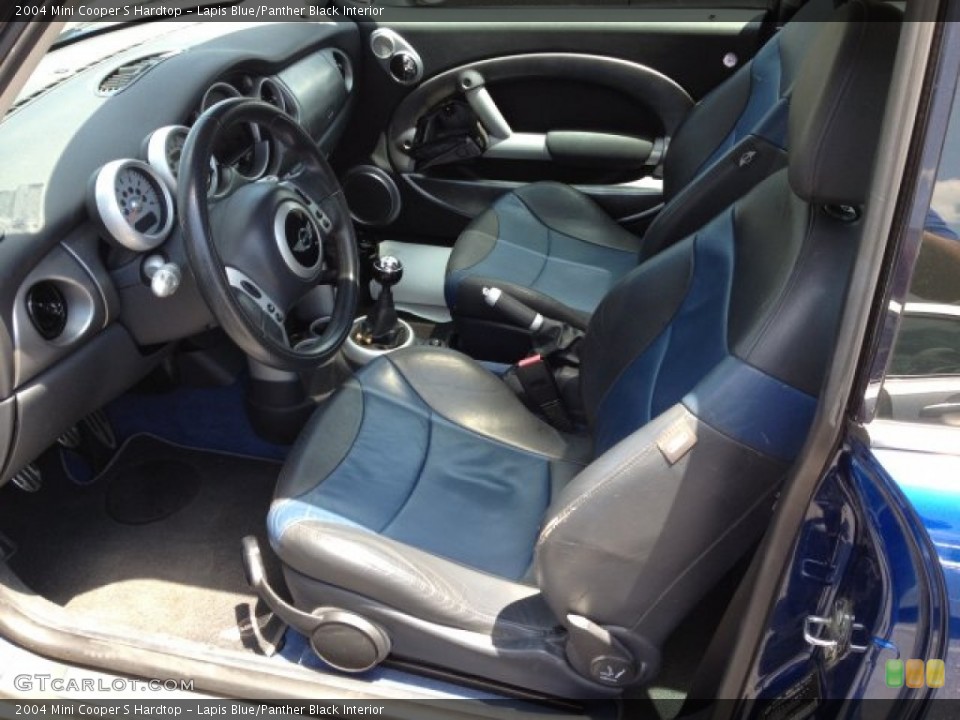 Lapis Blue/Panther Black 2004 Mini Cooper Interiors