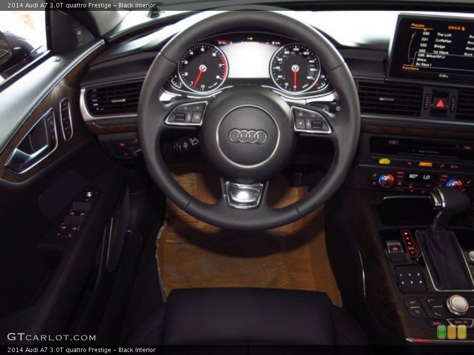 Black Interior Steering Wheel for the 2014 Audi A7 3.0T quattro Prestige #85289264