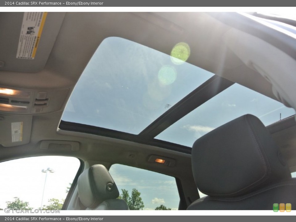Ebony/Ebony Interior Sunroof for the 2014 Cadillac SRX Performance #85289744